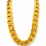 Bold Gold-Tone Chunky Link Necklace- vijaya jeweller - featured