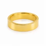Classic Gold-Tone Plain Band Ring