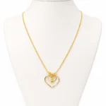 Elegant Gold Heart Pendant Necklac - vijaya jeweller - featured