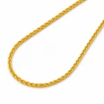 Gold Braided Rope Chain Necklace - vijaya jeweller - featured