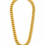 Gold-Tone Chunky Curb Chain Necklace-vijaya jeweller - featured