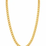 Gold-Tone Classic Curb Chain Necklace -vijaya jeweller - featured