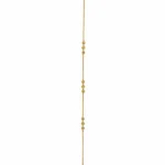 Gold-Tone Delicate Bead Chain Bracelet - vijaya jeweller - featured