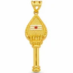 Gold-Tone Divine Tilak Key Pendant - vijaya jeweller - featured
