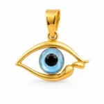 Gold-Tone Evil Eye Pendant - vijaya jeweller - featured
