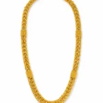 Gold-Tone Interwoven Chain Necklace-vijaya jeweller - featured