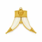 Gold-Tone Ivory-Style Tusk Pendant - vijaya jeweller - featured