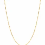 Gold-Tone Paperclip Link Chain Necklace - vijaya jewlle r- featured