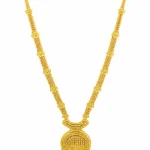 Royal Floral Fringe Long Gold Necklace - vijaya jewellers - featured