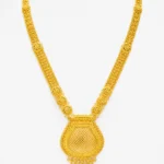 Royal Mesh Pendant Long Gold Necklace - Vijaya Jewellery -Featured (1)