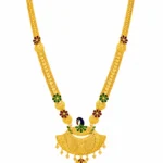 Royal Peacock Floral Heritage Gold Necklace - vijaya jeweller - featured