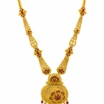 Royal Ruby Heritage Gold Long Necklace - vijaya jewellers - featured
