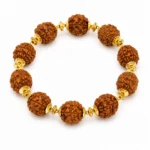 Rudraksha-Style Beaded Gold-Tone Bracelet - vijaa jeweller - featured