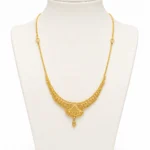 Traditional Gold Filigree Pendant Necklace with Drop Charm- vijaya jeweller - featured